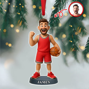 Custom Photo Basketball 3D Effect Figure Art Acrylic Ornament Gifts For Sports Lovers HA75 897622
