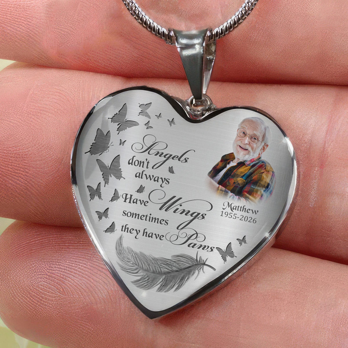 Custom Photo If Love Could Have Saved You Memorial Necklace LM32 899391