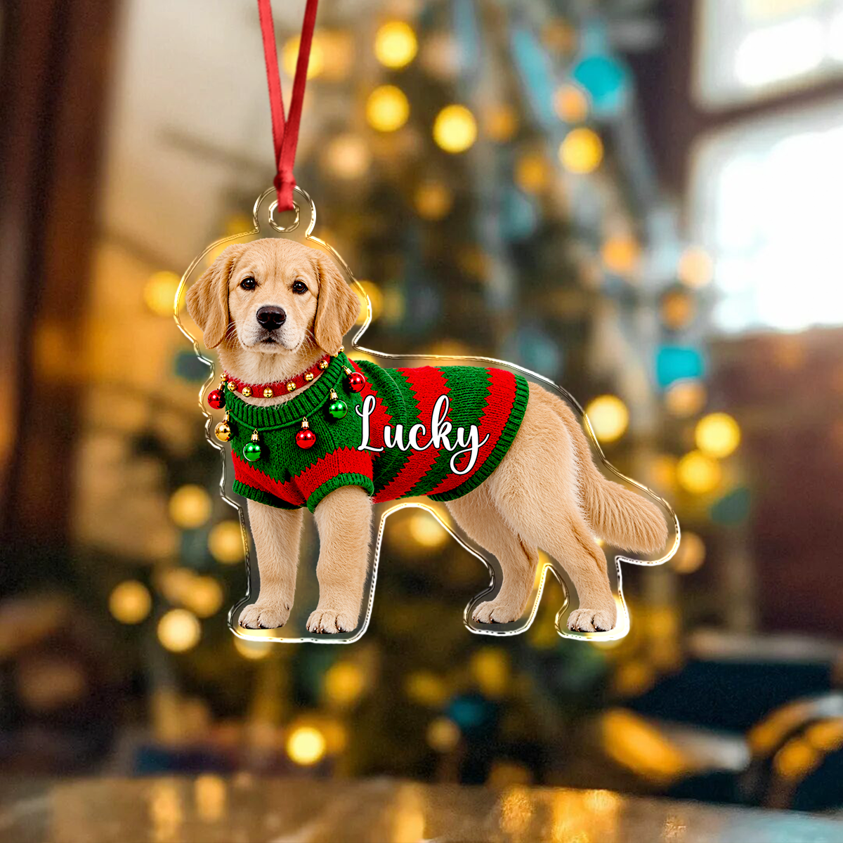 Custom Pet Photo Acrylic Ornament Gift for Dog Lovers TH10 171055