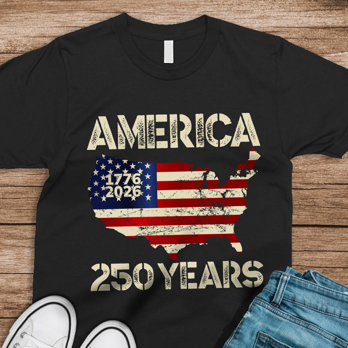 250 Years America Anniversary 250th Independence Day Dark Shirt HA75 897364