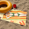 Custom Funny Photo Beach Towel Summer Holiday Gift CH07 895802