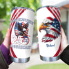 Custom Name American Pride Patriotic 250th Anniversary Eagle Fat Tumbler HA75 920878