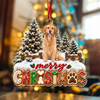 Custom Pet Photo Merry Christmas Acrylic Ornament Pet Lover Gift, Festive Christmas Tree Decoration LM32 670291