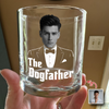 Custom The Dogfather Photo Whiskey Glass Gift For Dod Dad TH10 896731
