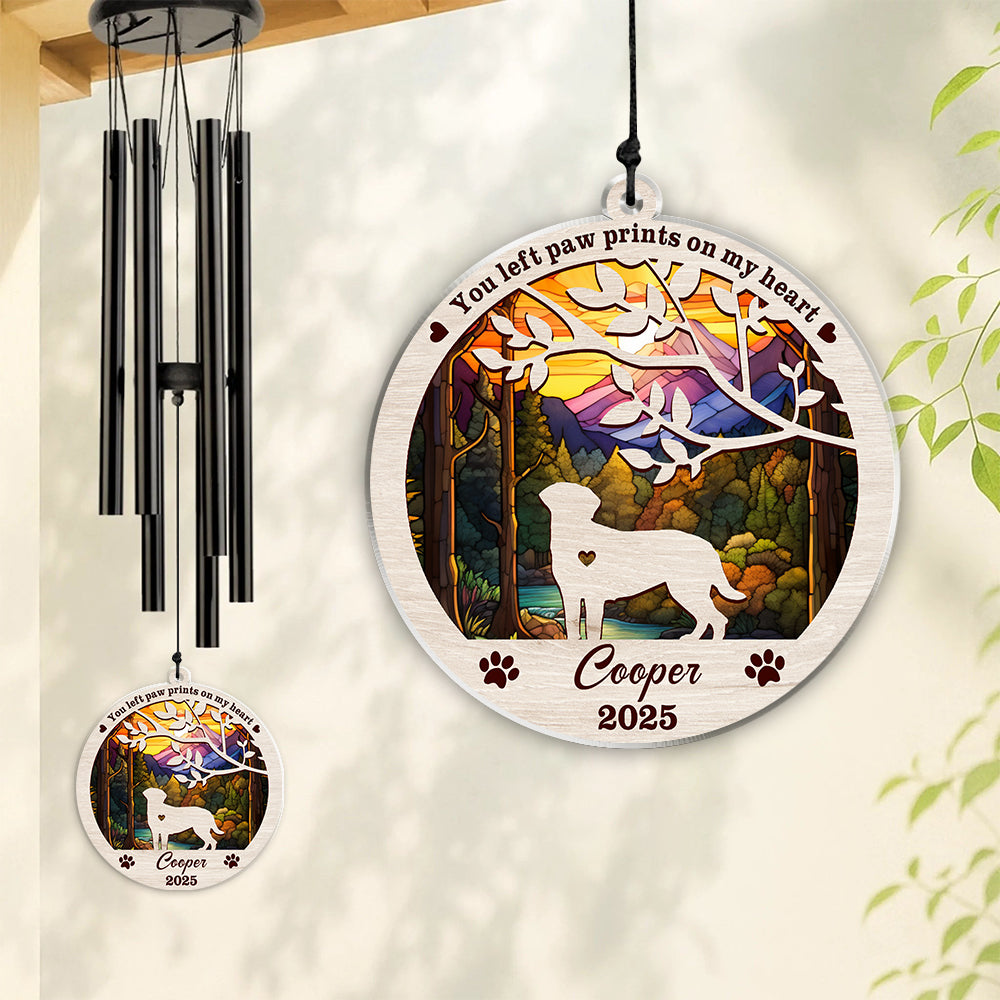 Personalized Until We Meet Again At The Rainbow Bridge Dog Memorial Acrylic Wind Chimes TH10 894205