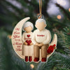 Personalized Gift Grandparents With Grandkids Moon Love Acrylic Ornament LM32 895623