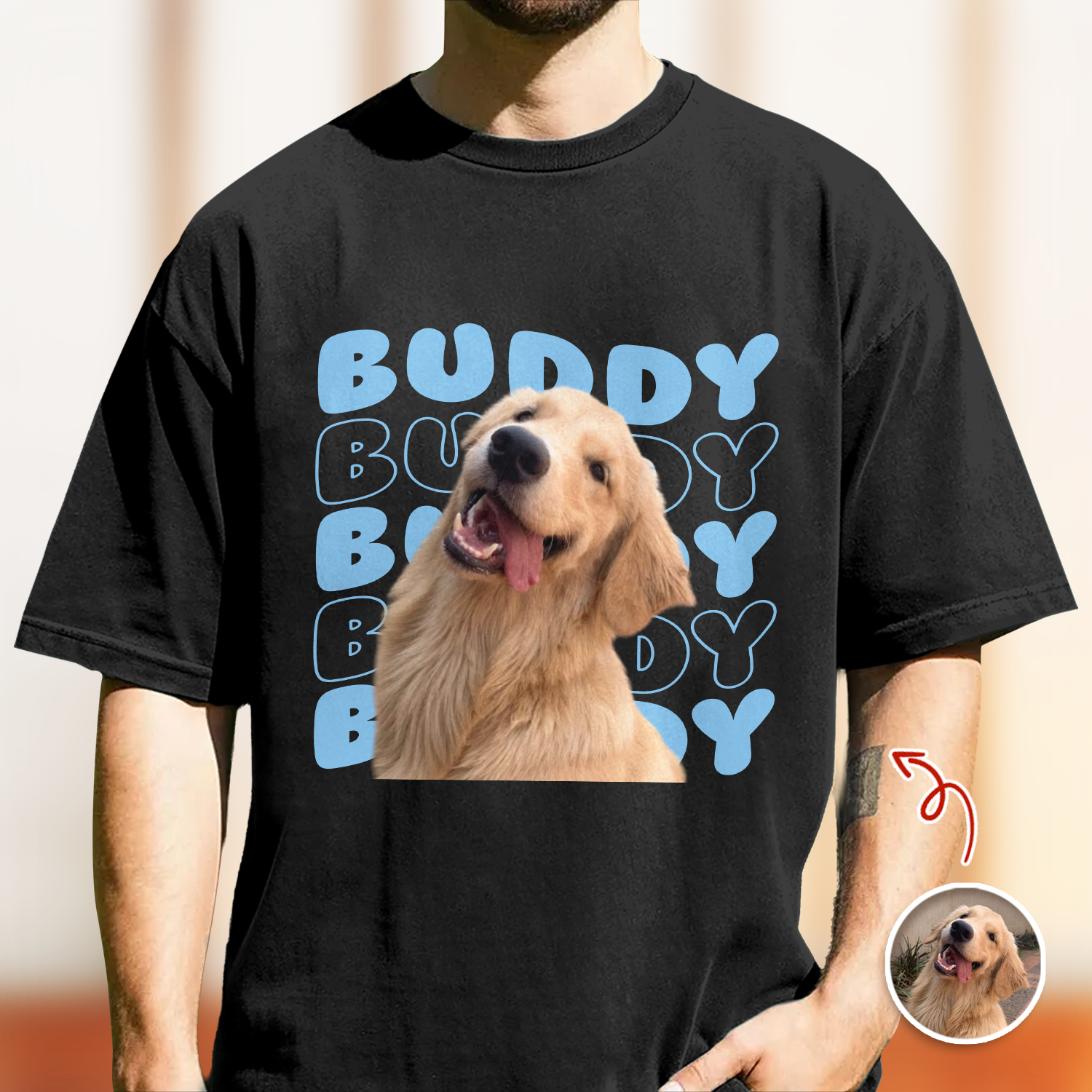 Custom Dog Photo Comfort Shirt, Personalized Gift for Dog Lovers CH07 180018
