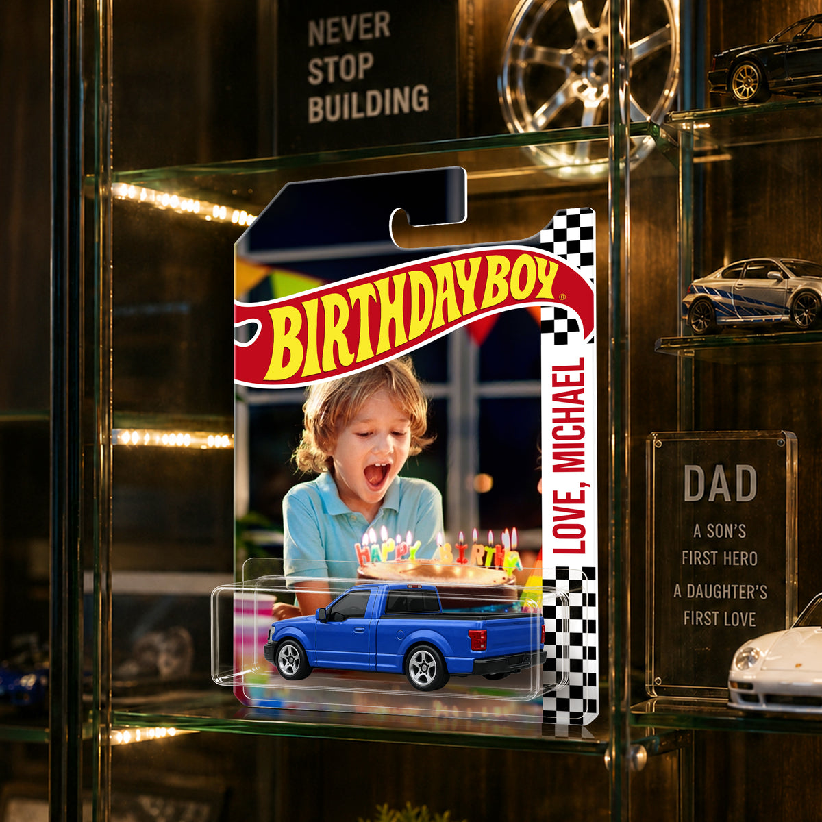 Personalized Photo Birthday Boy Girl Wheels Packaging for Birthday Custom Collector Gift HO82 903376