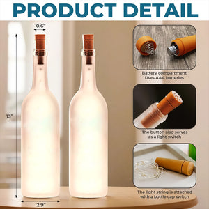 Custom Photo Though Absent, You Are Always Near Bottle Lamp LM32 893209