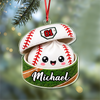 Personalized Sport Dumpling Acrylic Ornament, Festive Keepsake for Sports Lovers HA75 919366