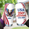 Personalized USA 250th Anniversary 1776-2026 Fat Tumbler HA75 921026