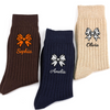 Personalized Name Coquette Bow Sports Embroidered Socks Gift For Her HA75 919492