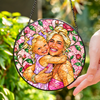 Custom Photo Stained Glass Suncatcher, Personalized Window Hanging Decor For Family LM32 670305