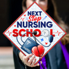 Custom Name Next Stop Nursing School Graduation Cap Topper LM32 899335