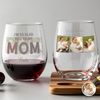 Custom Photo I'm So Glad You're My Mom Wine Glass - Personalized Gift for Family LM32 899627