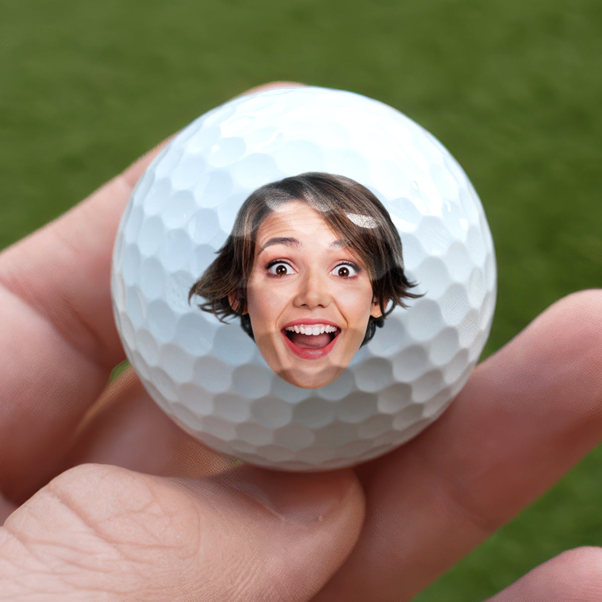 Personalized Funny Face Photo Golf Ball with Custom Text, Golf Training Competition Ball Gift for Golfer Birthday HO82 902622