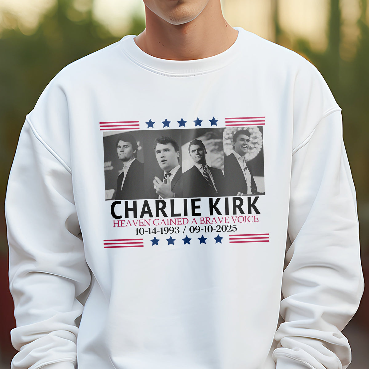 Pray For Charlie Kirk - Conservative Political Quote Bright Shirt LM32 65421