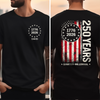 Custom Name 1776–2026 250 Years Quarter Millennial American Front & Back Dark Shirt TH10 169293