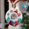 Custom Photo Cat I Am Santa 3D Inflated Effect Ceramic Ornament Personalized Gift For Cat Lovers HO82 894710