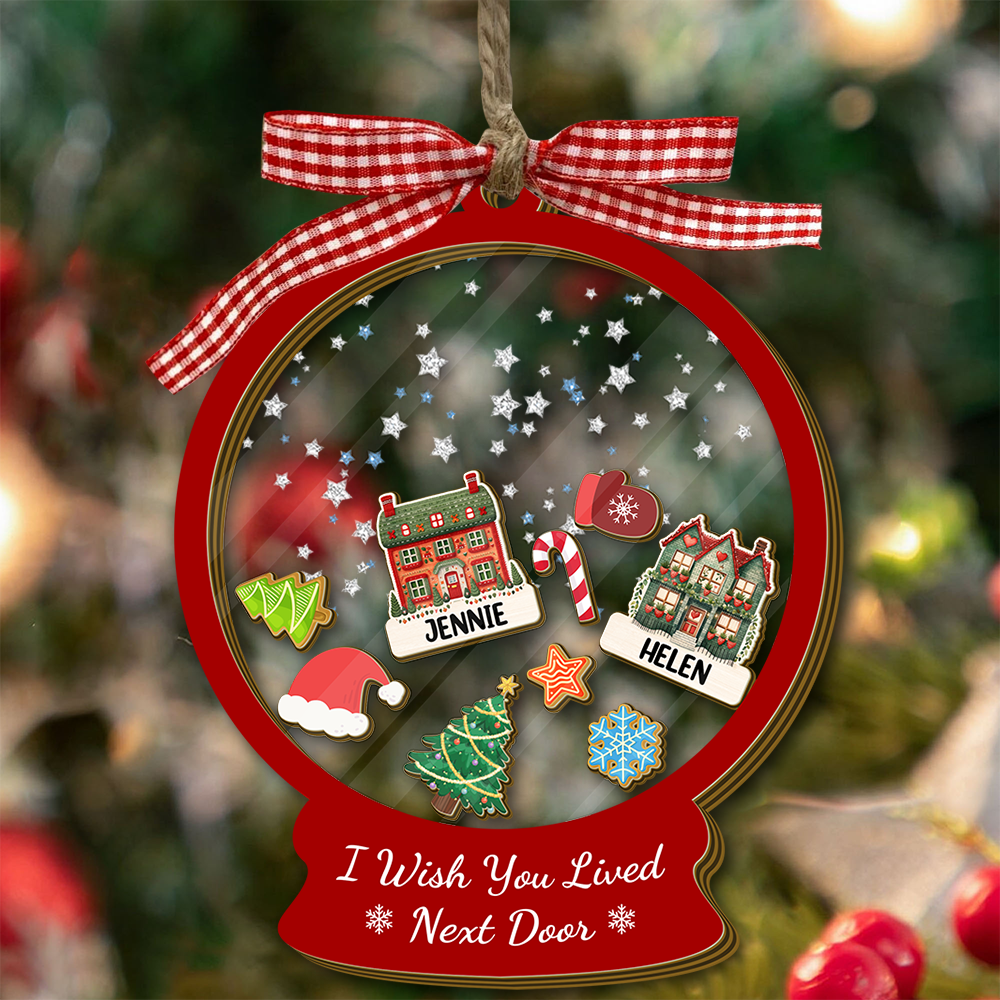 I Wish We Lived Closer - Personalized Shaker Ornament Gift For Friend, Best Friend CH07 899016