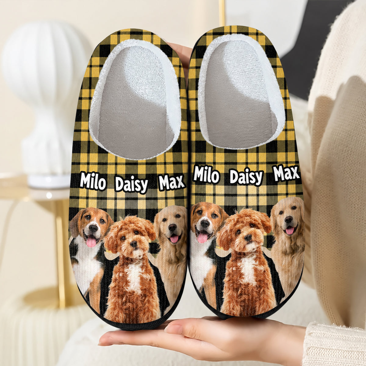Custom Dog Cat Photo Slippers - Personalized Gift For Pet Lovers HO82 903914