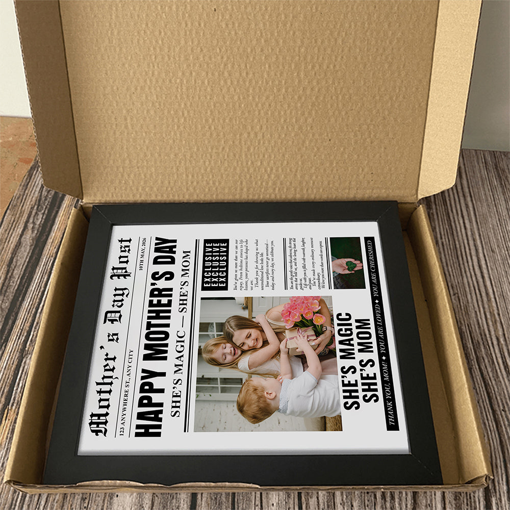 Custom Photo She's Magic She's Mom Picture Frame Mother's Day Gift HA75 920682