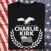Justice for Charlie Kirk - Prayers Up for Charlie Memorial Dark Shirt LM32 65623