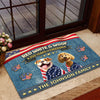 Custom 3D America Dog Red White Woof Doormat – Patriotic America 250 Years of Freedom LM32 899221
