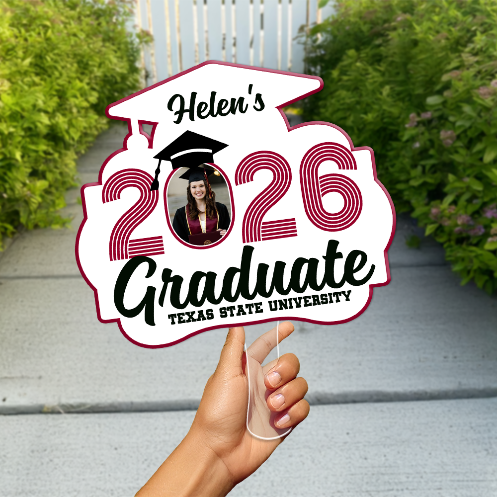 Custom Photo 2026 Graduate Face Fan Graduation Gift LM32 897931
