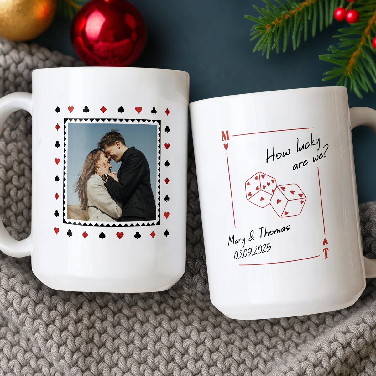 Custom Photo How Lucky Are We Mug Anniversary Gift For Couple CH07 910370