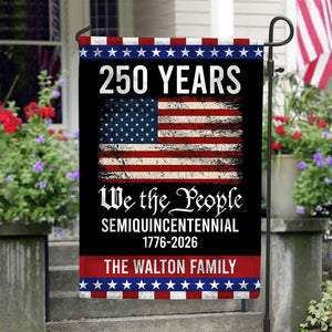 250th Anniversary USA Flag Patriotic 4th of July We The People 1776 Garden Flag CH07 910108