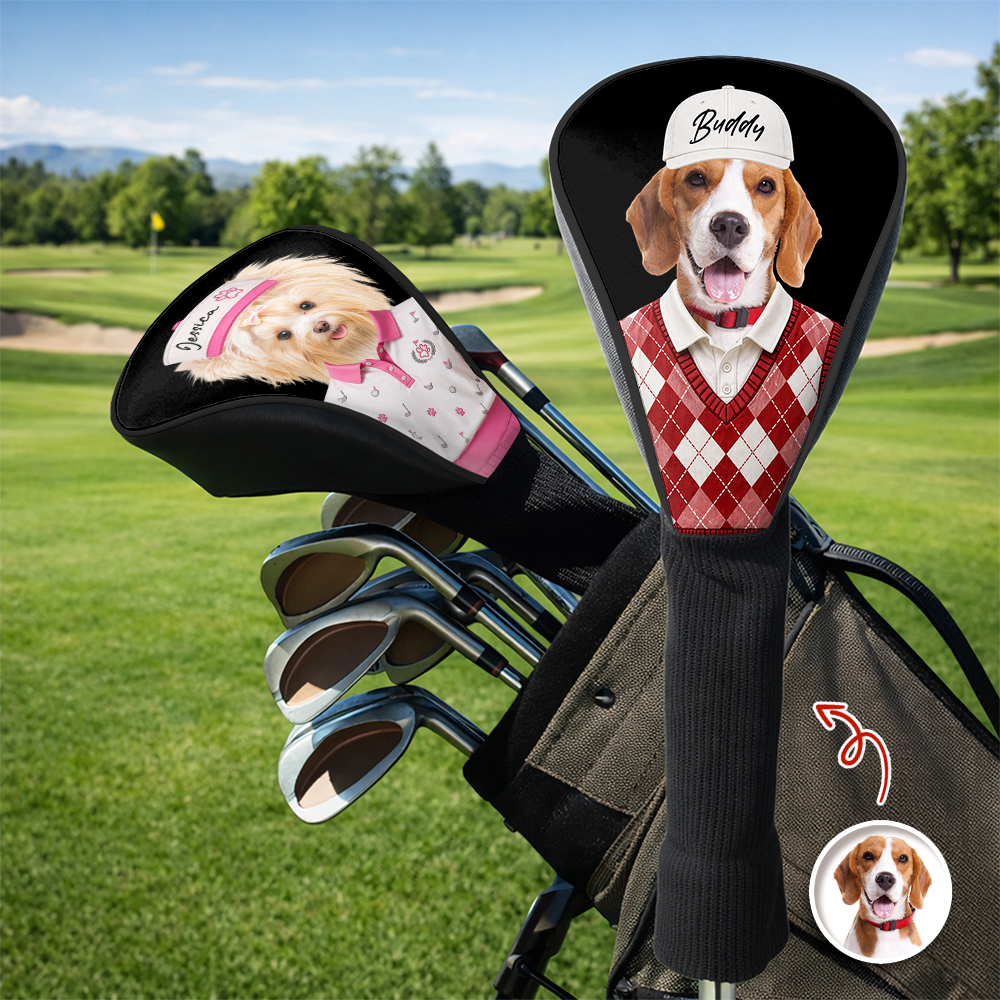 Custom Pet Photo Funny Golf Head Cover Gift For Dog Dad CH07 911432