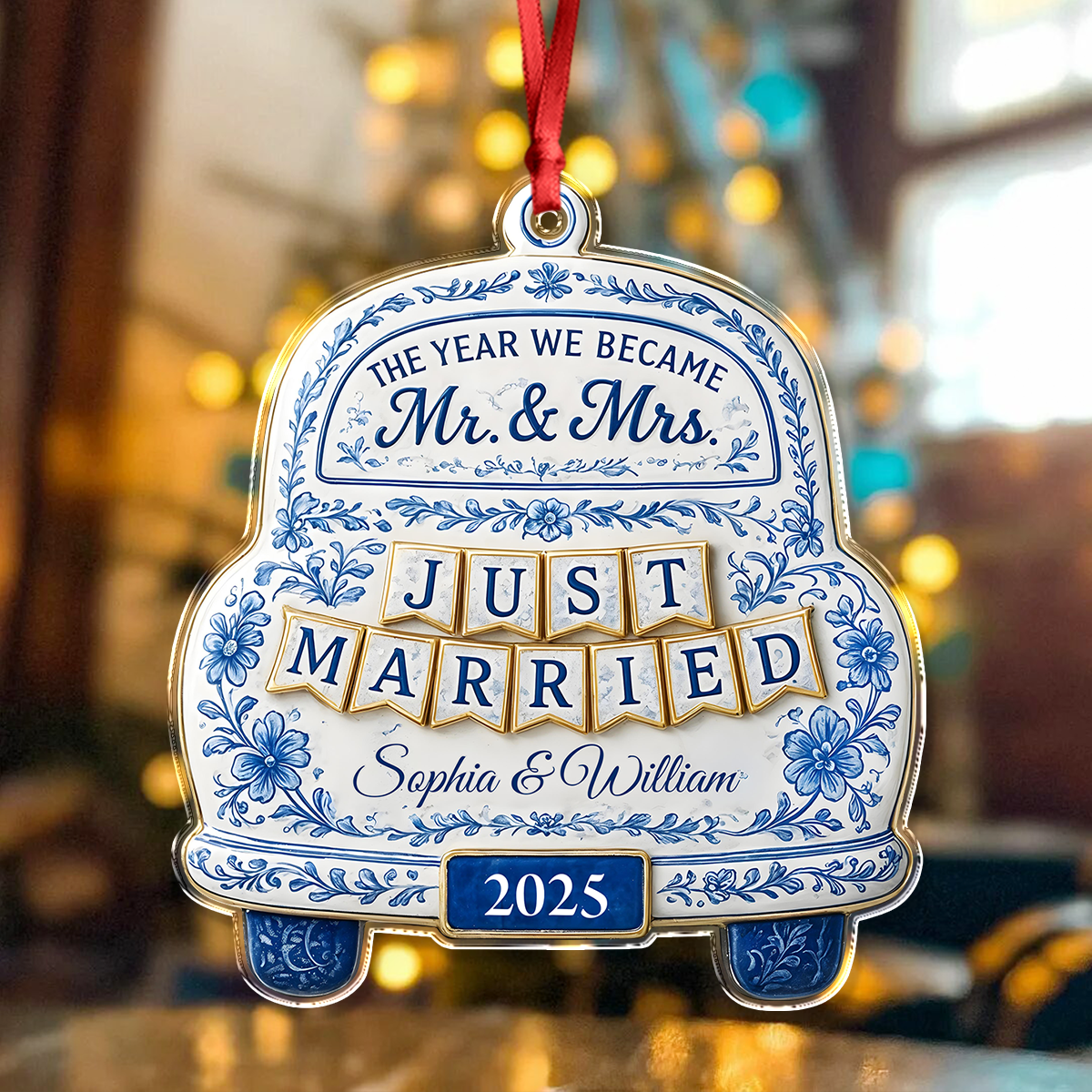 The Year We Became Mr Mrs - Personalized Acrylic Ornament CH07 899094