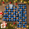 Custom Dog Photo Name Christmas Light Snow Pajamas CH07 899594