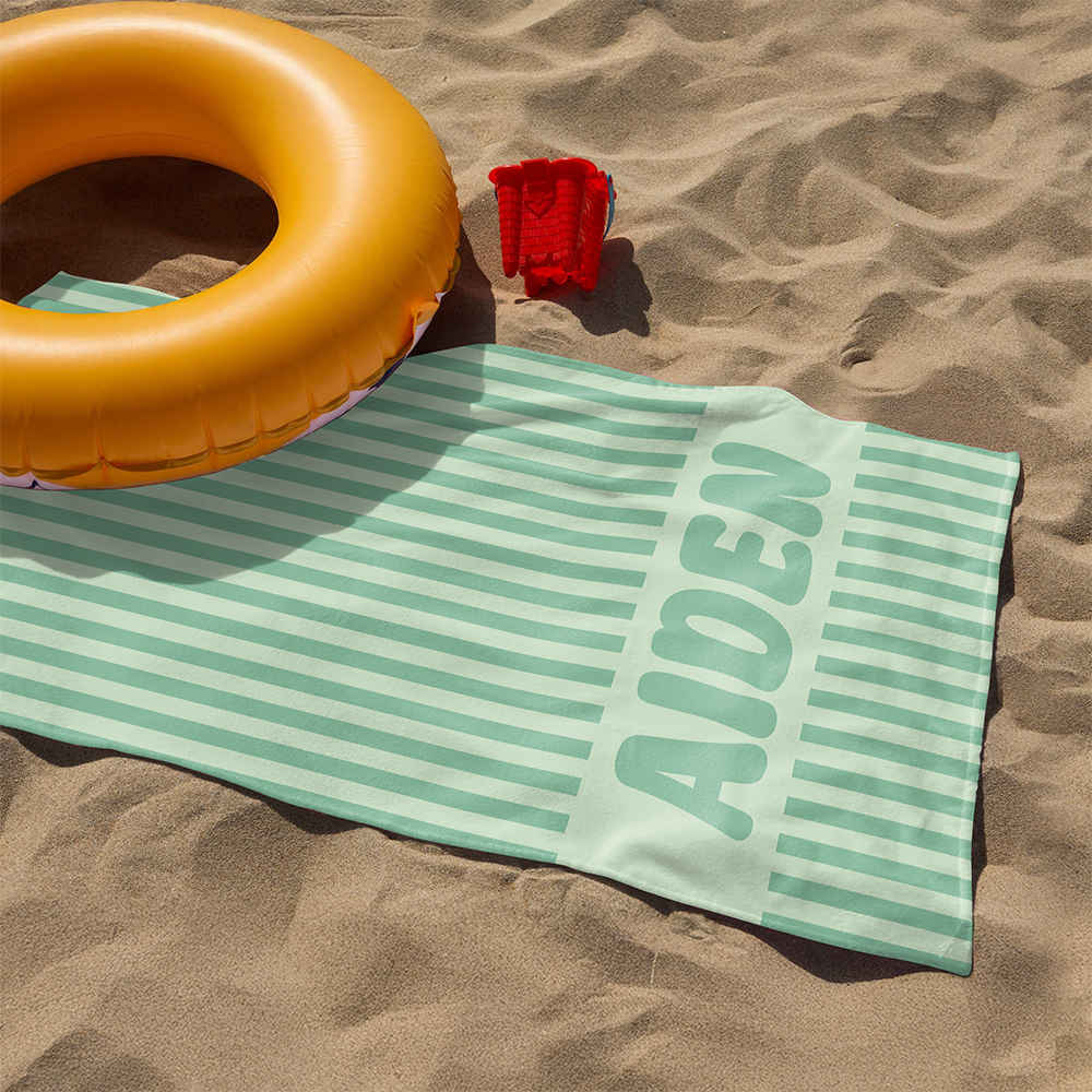 Custom Name Groovy Beach Towel – Personalized Gift for Family, Friends & Loved Ones CH07 911008