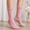 Custom Initials with Bows Embroidered Ruffle Socks Bridesmaids Gift CH07 180462