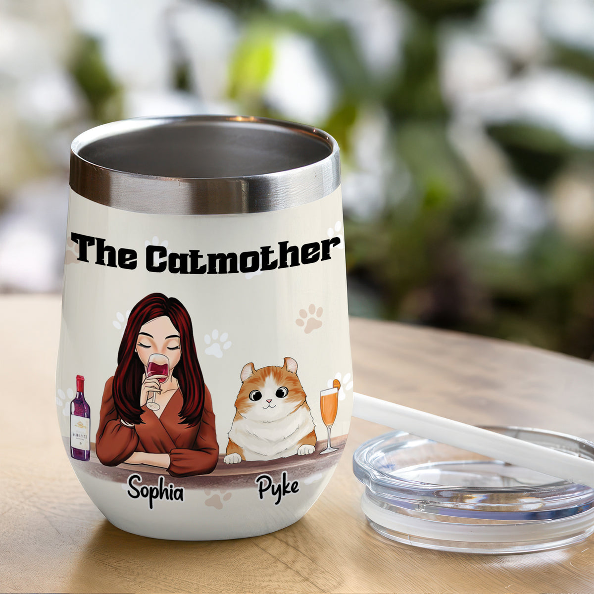 The Catmother For Cat Lover Wine Tumbler TH10 892813