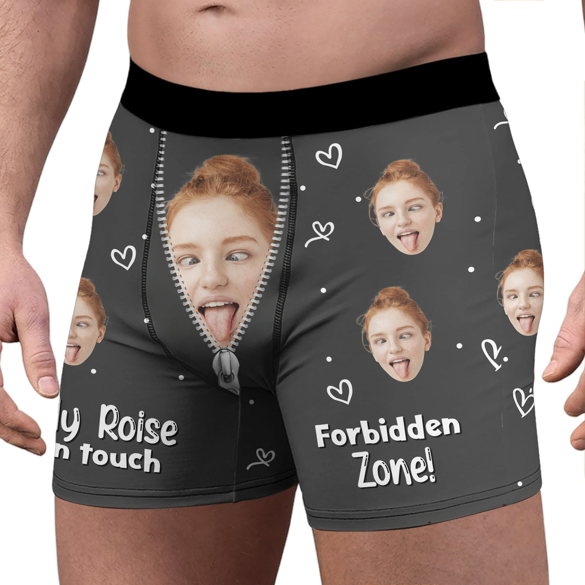 Custom Photo Only Her - Personalized Men's Boxer Briefs Valentine's Day HA75 898416