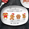 Custom Family Gingerbread Cookie Platter Christmas Family Gift Decor HO82 904178
