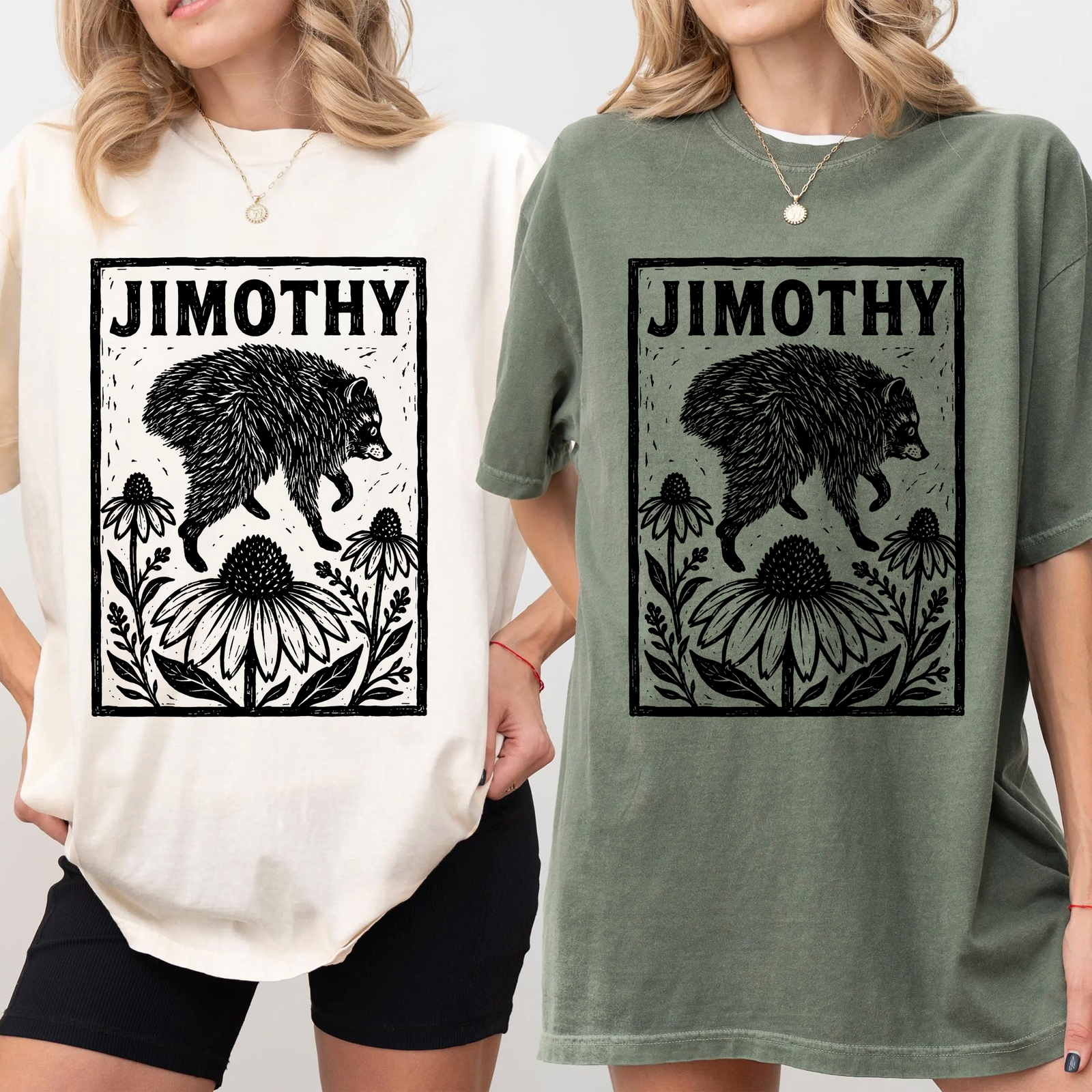 Trendy Raccoon Jimothy Funny Meme Comfort Shirt, Raccoon Floral Shirt CH07 180238