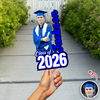 Personalised Class Of Face Fan Party Favor for Graduate LM32 899435