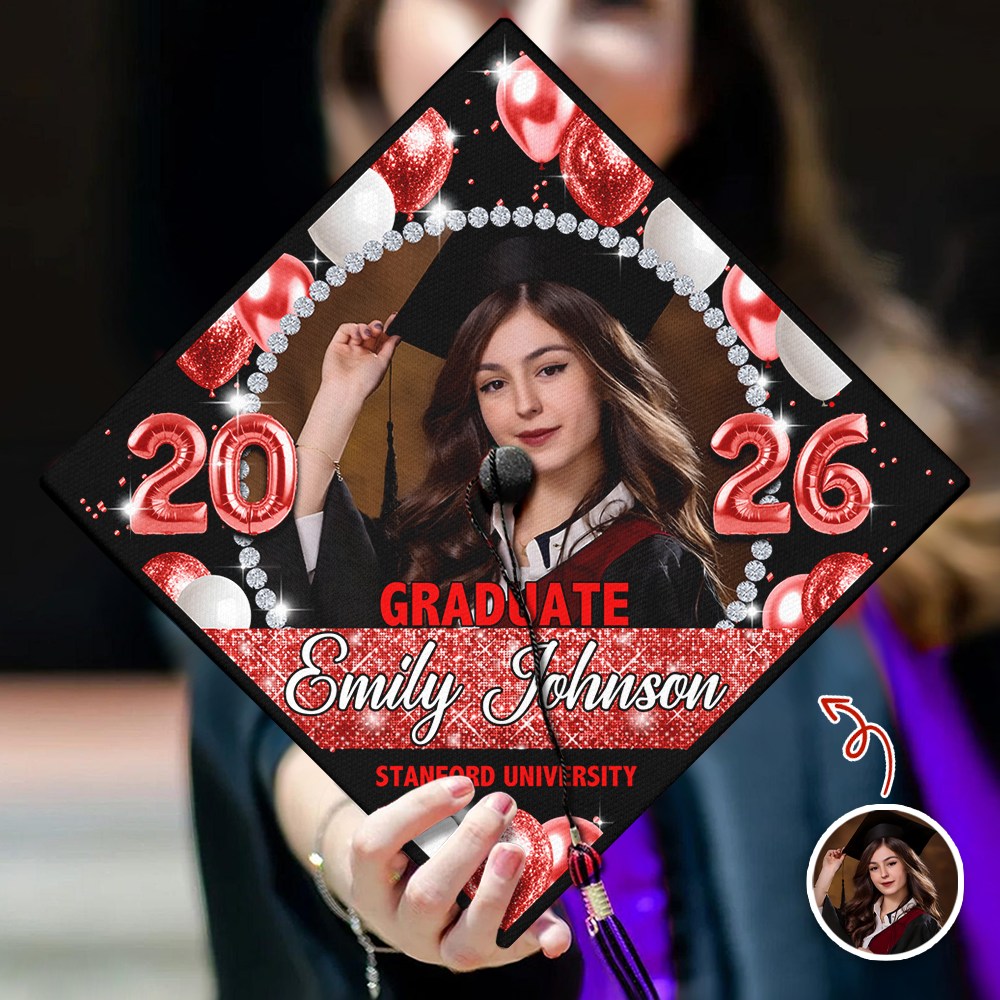 Custom Graduation Photo Class Of 2026 Graduation Cap Topper HO82 901550