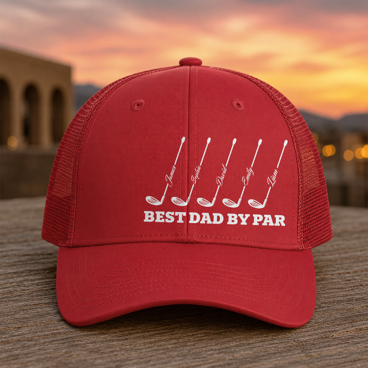 Custom Name Best Dad By Par Trucker Hat TH10 170337
