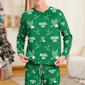 Personalized Christmas Hockey Sleepwear Gift For Hockey Lovers HO82 900088