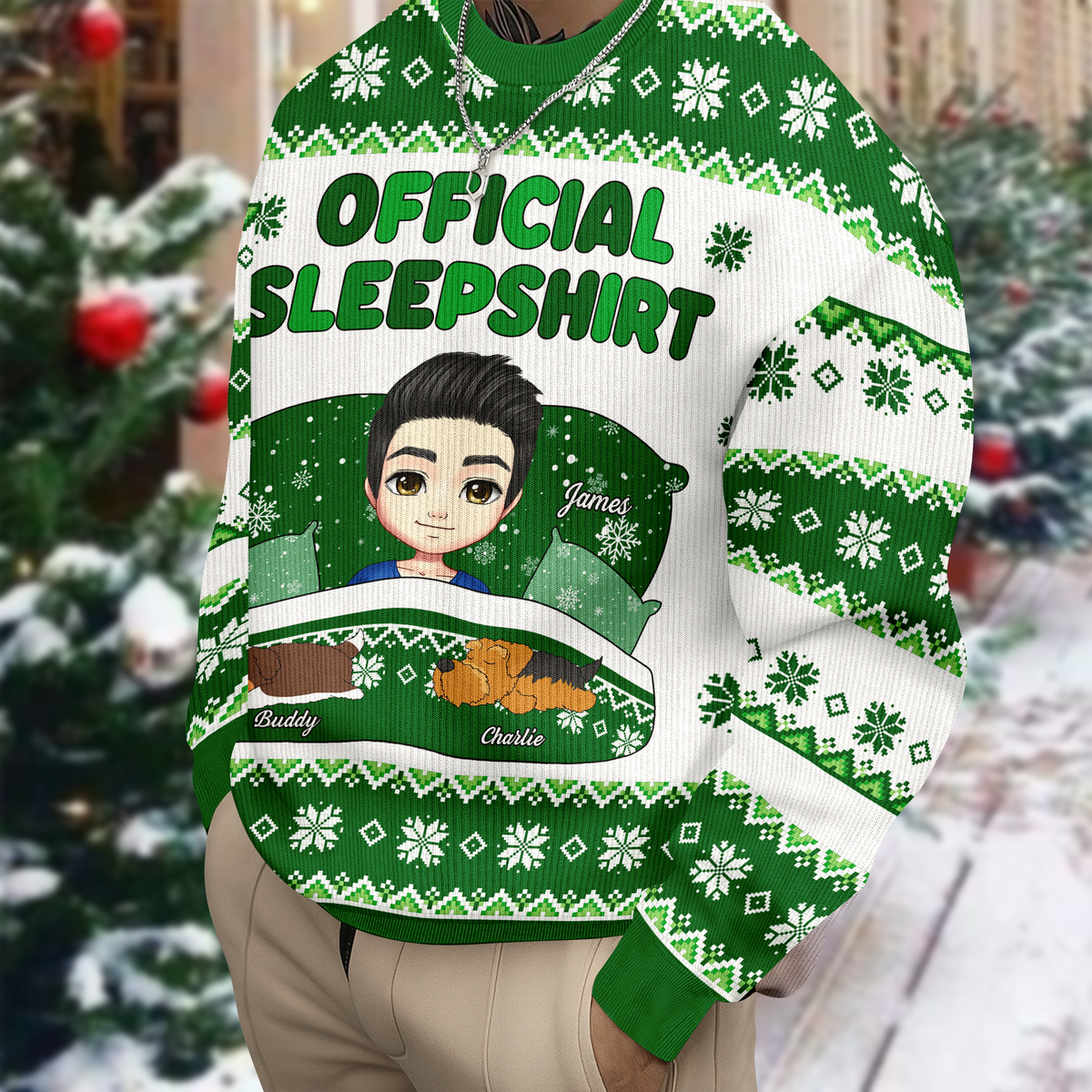 Official Sleepshirt Funny Family Ugly Sweater Personalized Gift For Dog Lovers HO82 900182