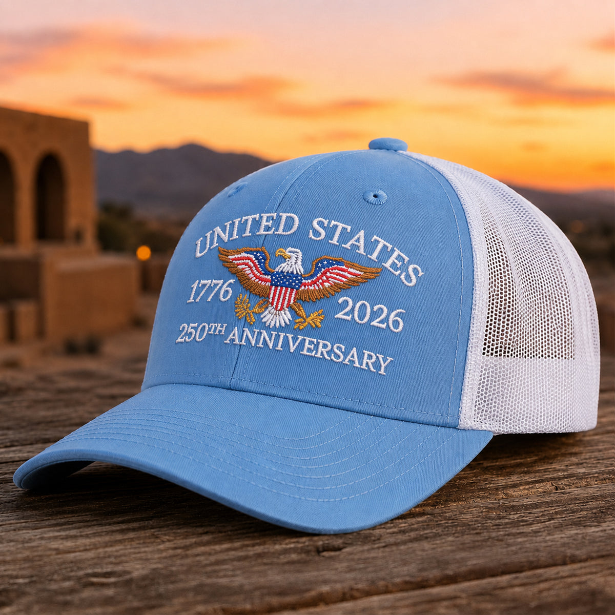 United States 250th Anniversary 1776–2026 Eagle Embroidered Trucker Hat HO82 902882