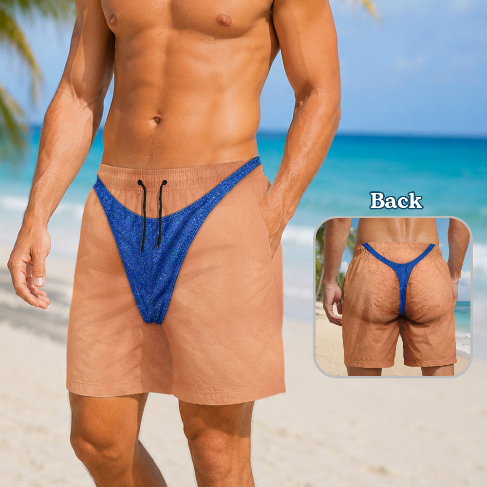 Personalized Funny Men's Beach Shorts Summer Vacation Gift CH07 180112