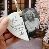Custom Photo Memorial Christmas Heart Shaped Ceramic Ornament Remembrance Decoration Gift HO82 903426