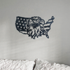 Personalized Eagle American Flag Metal Sign Patriotic Wall Art HO82 901154