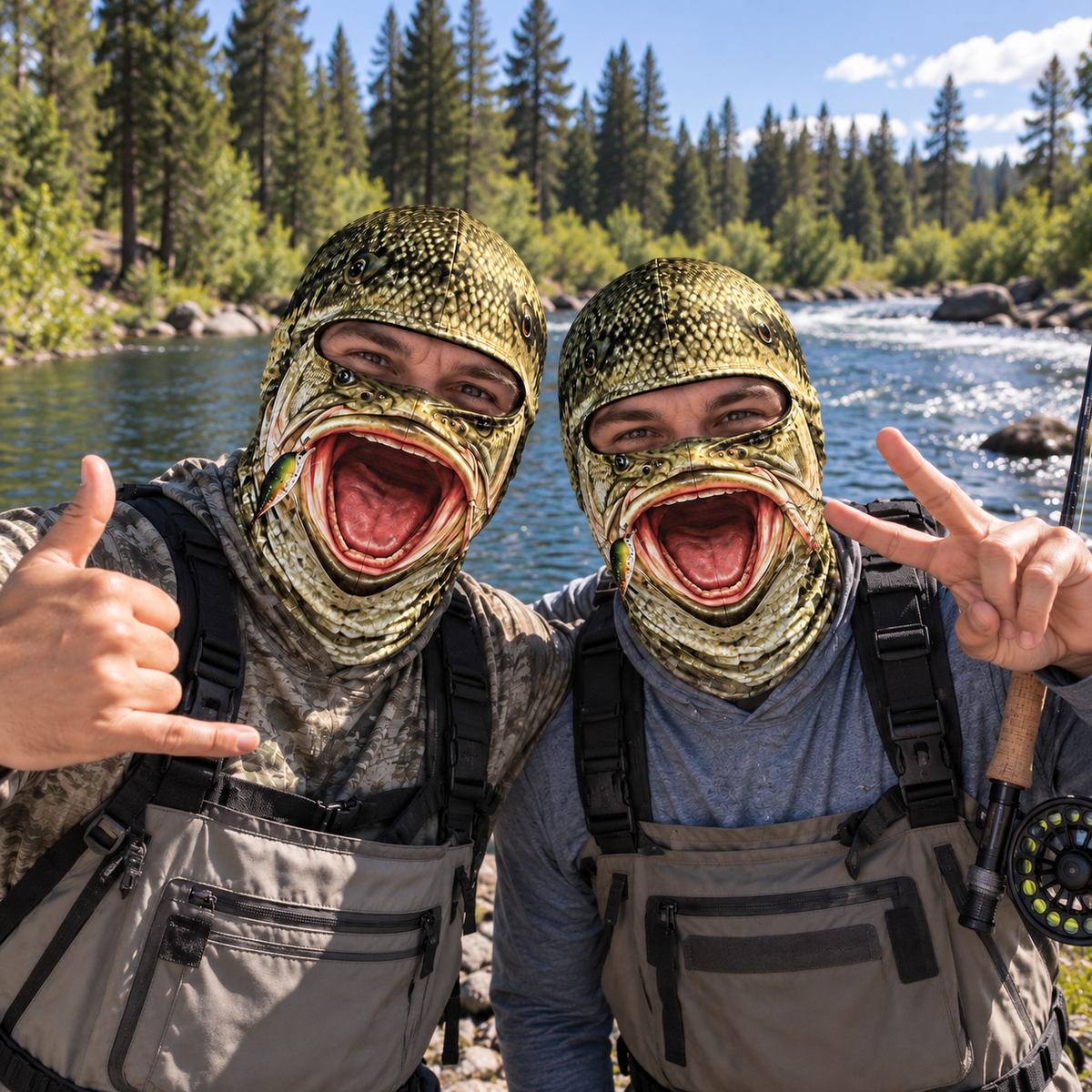 Funny Largemouth bass Mask For Fishing Lovers HO82 904028